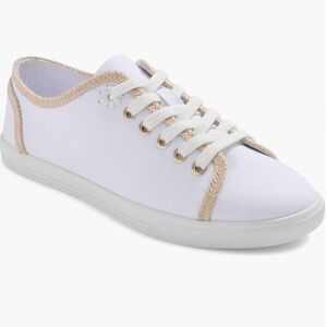 New in Box Jack Rogers White Lia Rope Canvas Sneakers Size 7